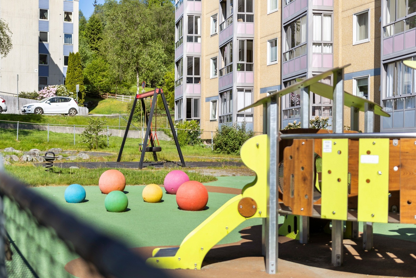 Flotte utearealer i borettslaget Galleribilde