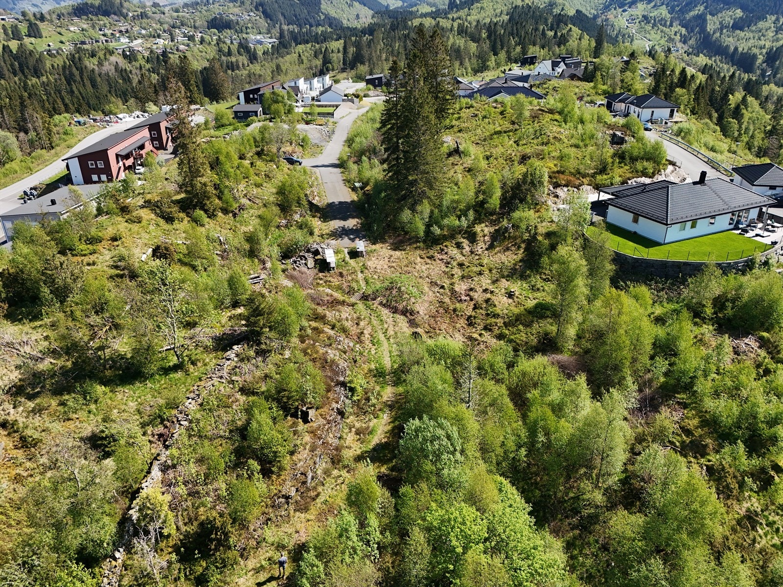 Beliggenhet helt i enden av en blindvei, usjenert og lite trafikk Galleribilde