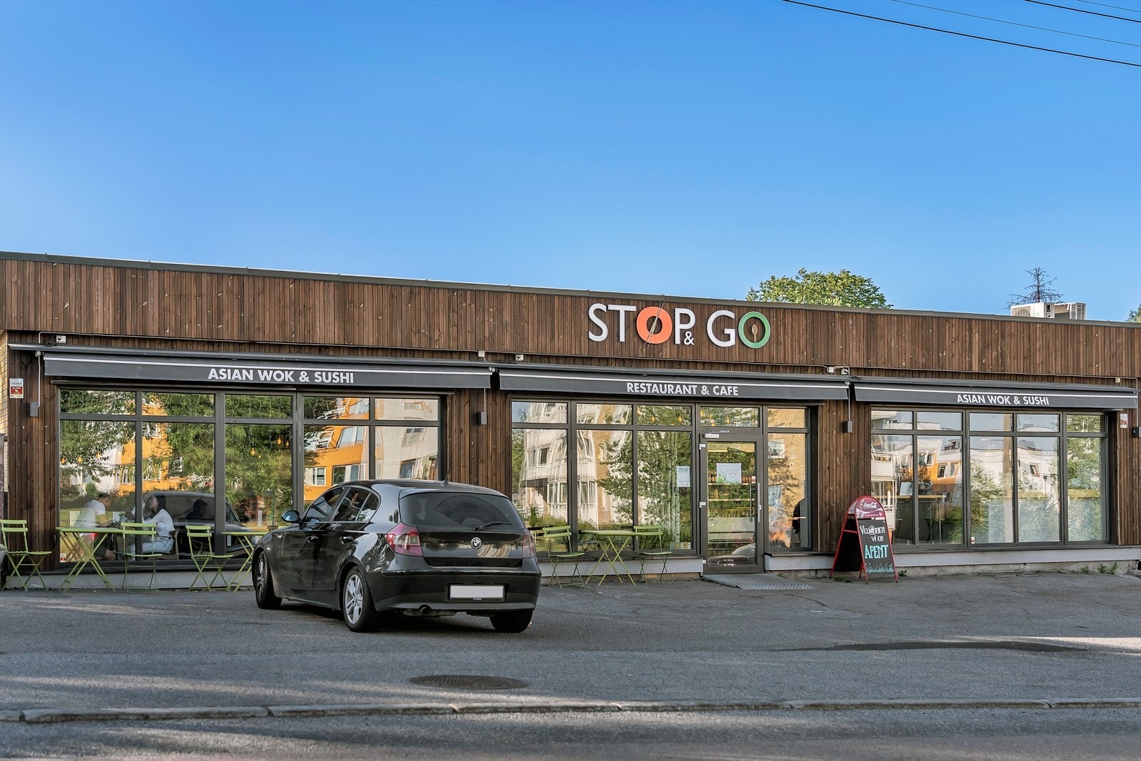 Populær restaturant rett borti veien Galleribilde
