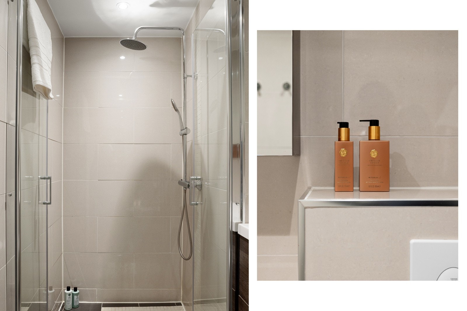 Det ble i 2024 også montert varmekabler rundt vannrør over baderomshimlingen. Dokumentasjon foreligger. Galleribilde