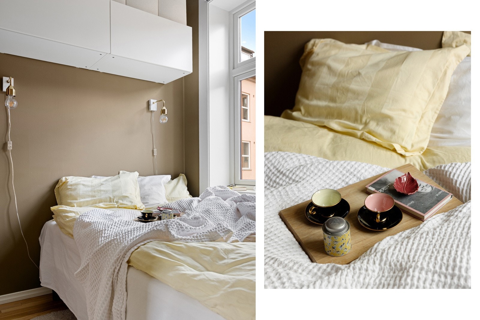 Rommet er lunt og behagelig - og vender som resten av boligen, mot det rolige gårdsrommet. Galleribilde