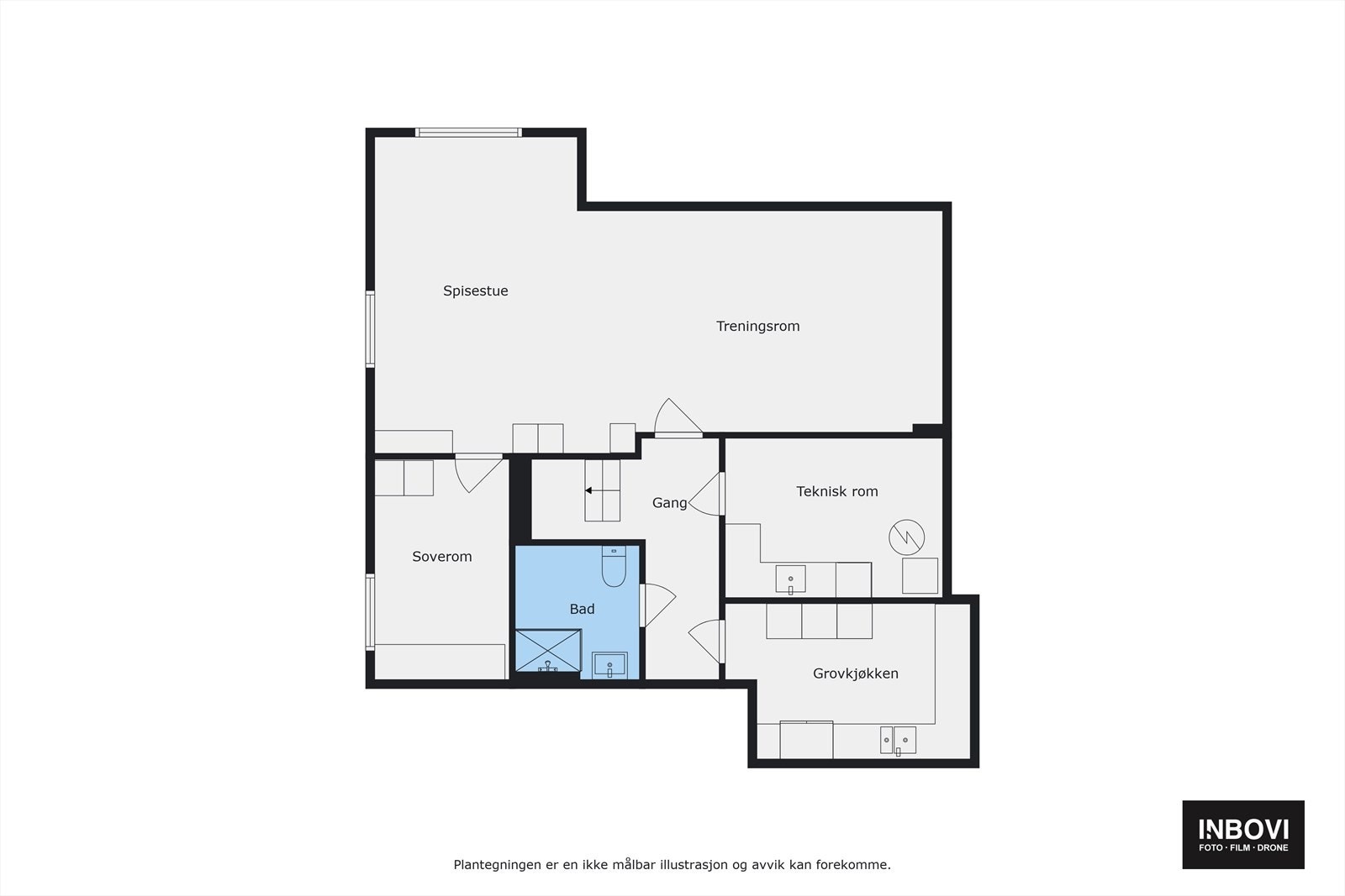 Plantegning - Underetasje Galleribilde