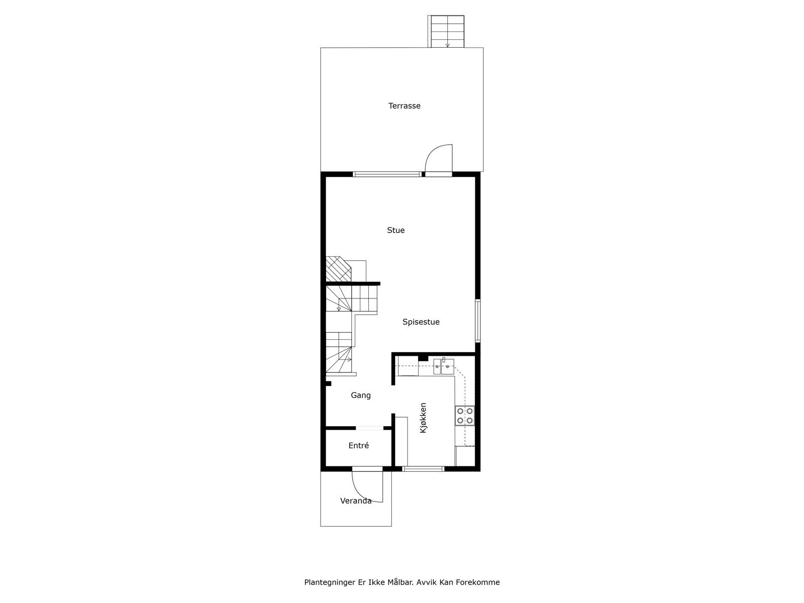 Plantegning 1. etasje Galleribilde