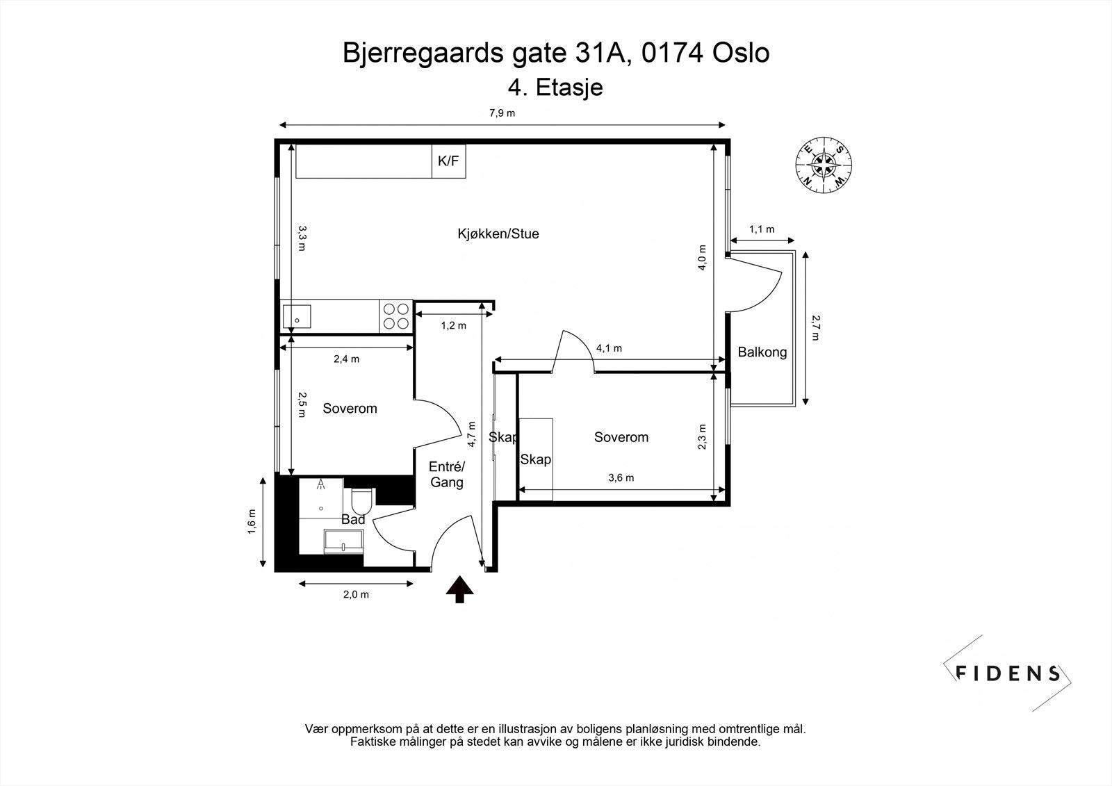 Plantegning Galleribilde