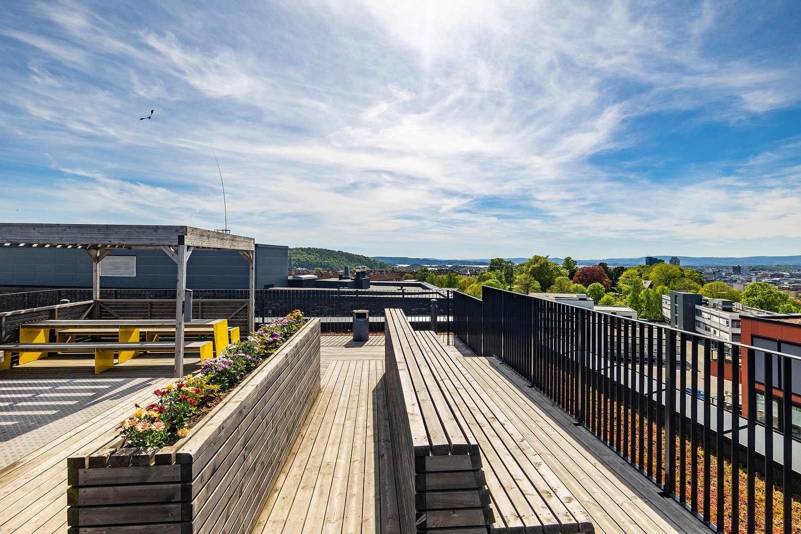 Felles takterrasse i for beboerne i sameiet Galleribilde