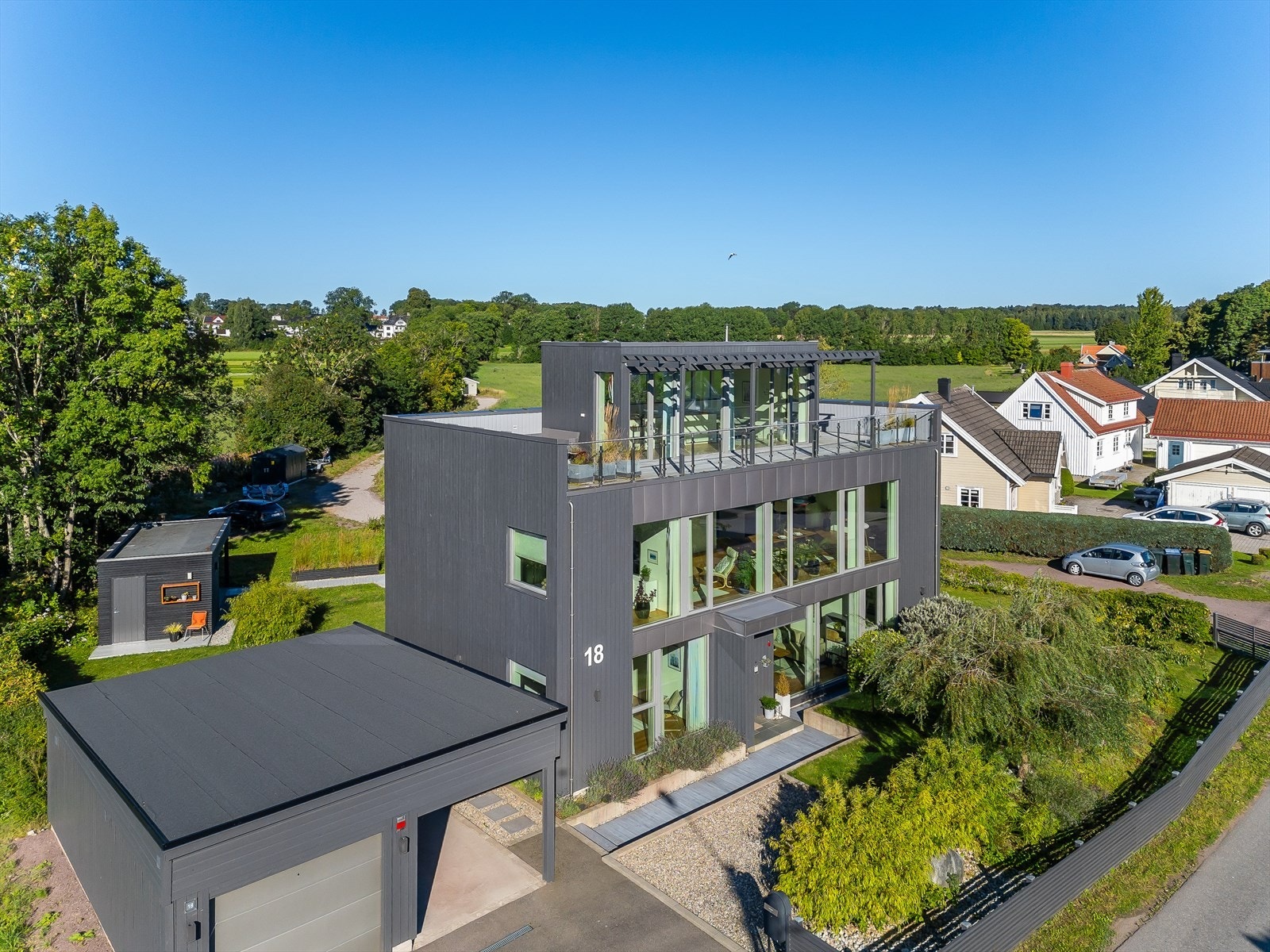 Dronefoto Galleribilde