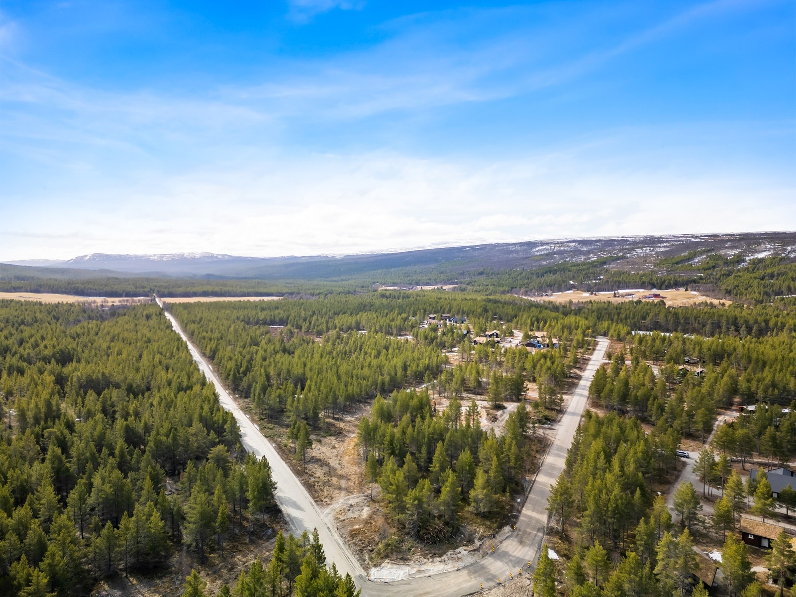 Tomtene er regulert til frittliggende eneboliger. Galleribilde