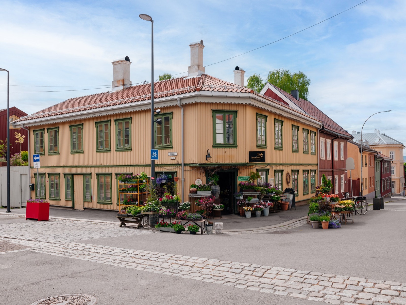 Kampen er like ved med koselige gater og småhusidyll. Galleribilde
