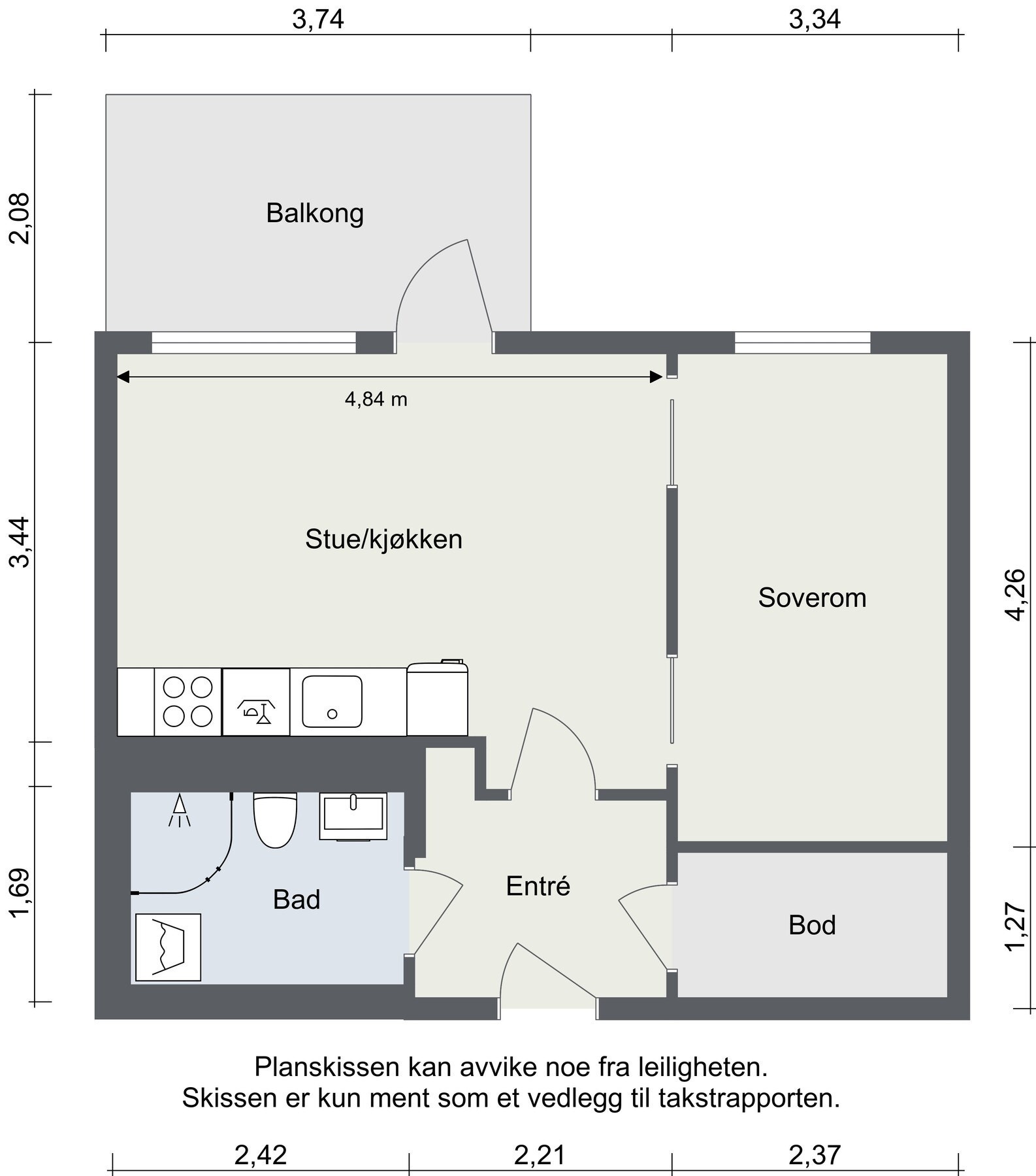 La oss starte med plantegningen så du får orientert deg. Galleribilde