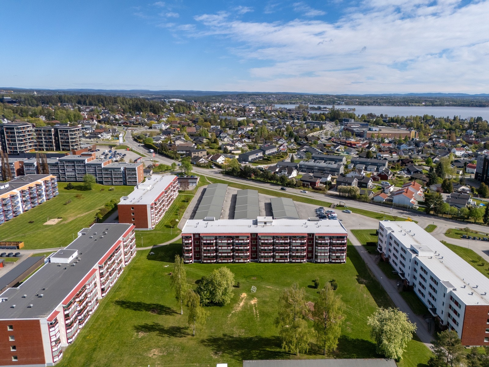 Dronefoto fra Sørenga Brl. Galleribilde