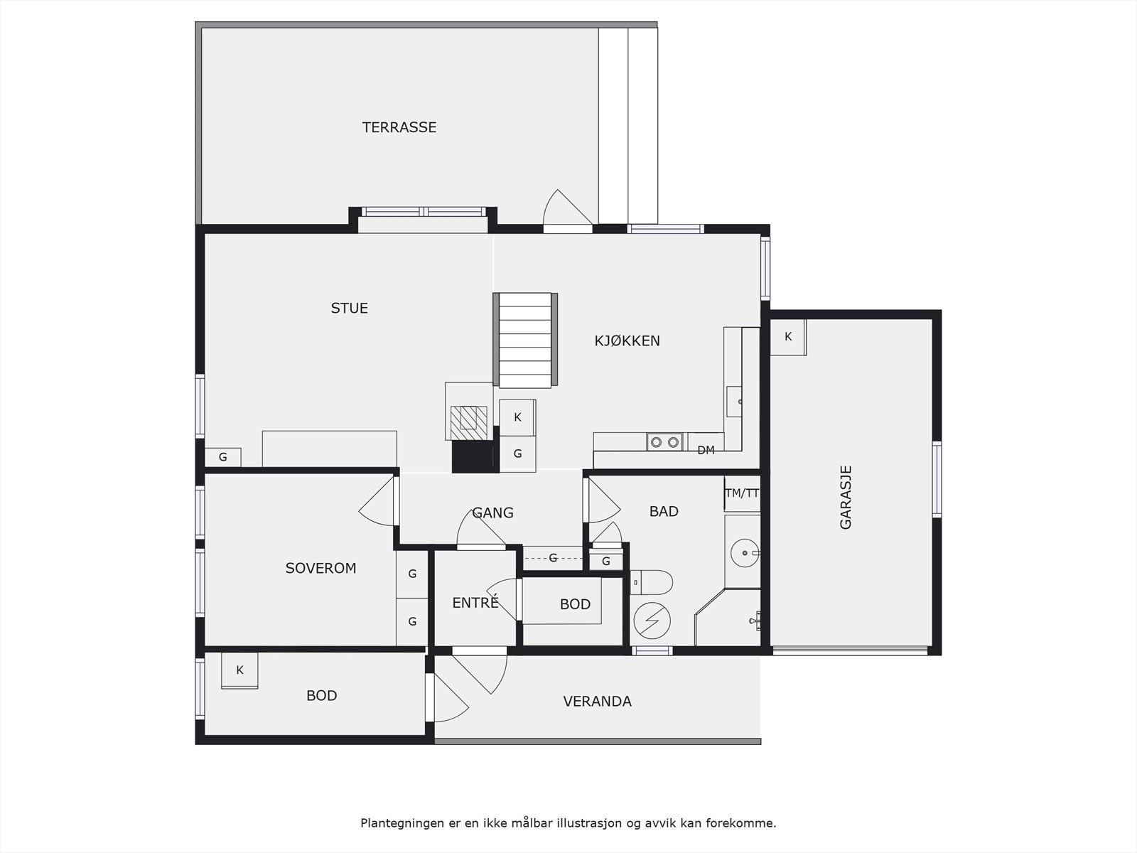 Plantegning 1. etasje. Galleribilde