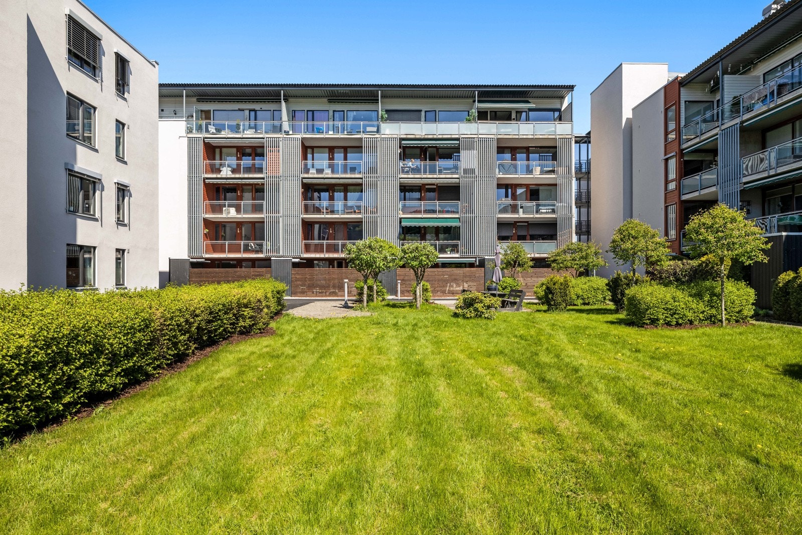 Det er store og nydelige fellesarealer i borettslaget. Galleribilde