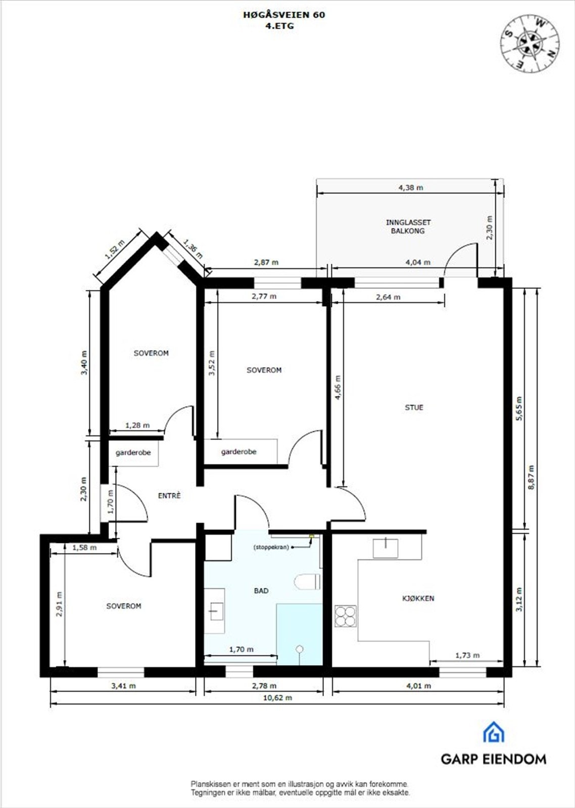 Plantegning Galleribilde