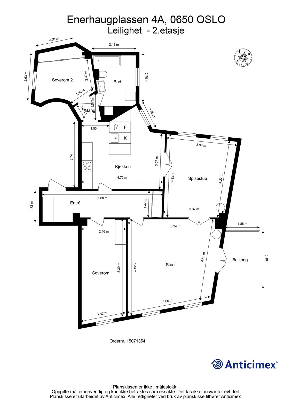Plantegning Galleribilde
