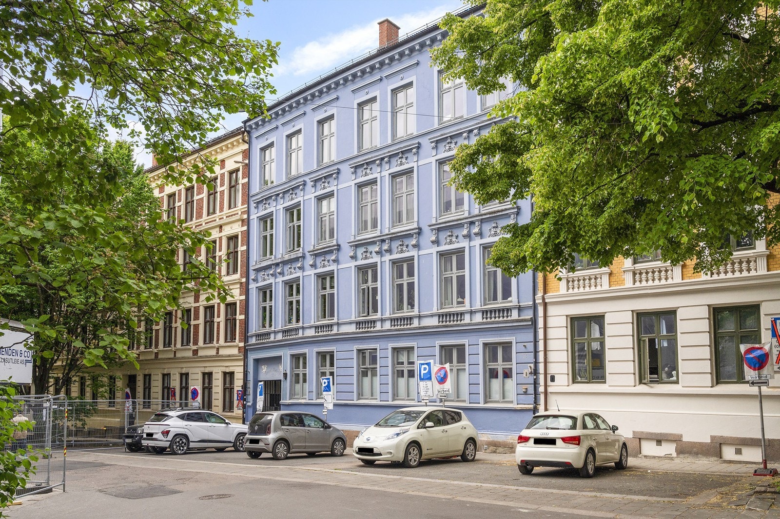 Fasade i Rathkes gate 12A. Leiligheten ligger i 3. etasje. Galleribilde