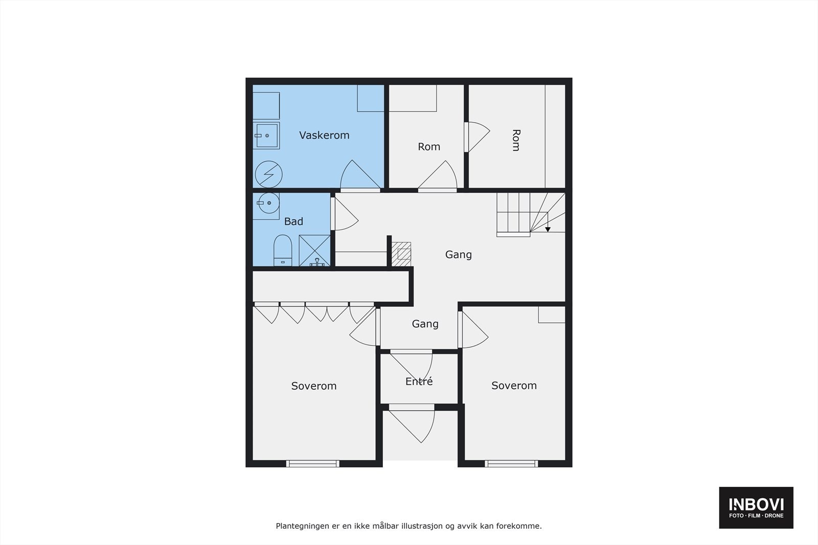 Plantegning 1.etg Galleribilde