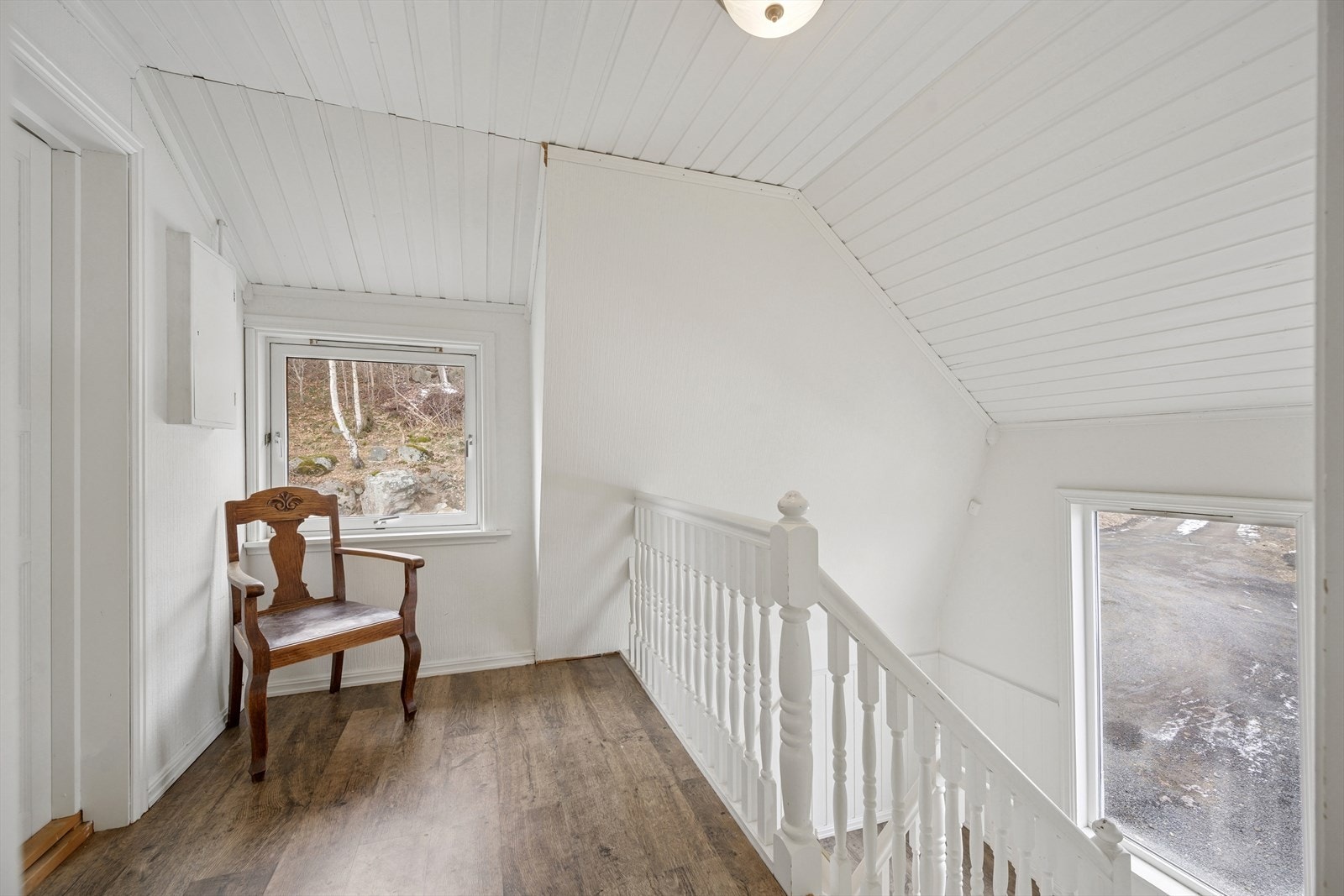 Her blir du møtt av en luftig gang. Galleribilde