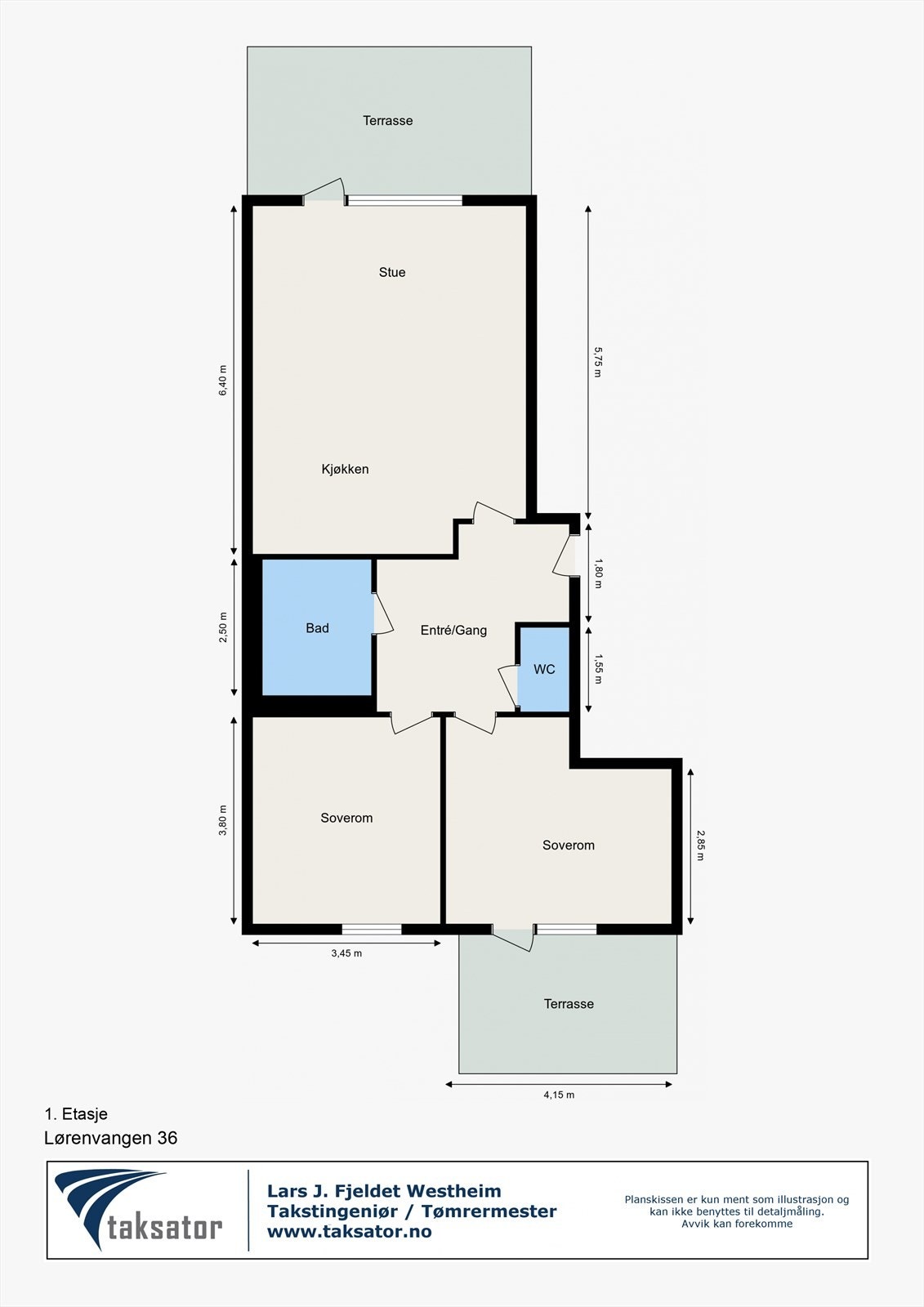 Plantegning til orientering. Galleribilde
