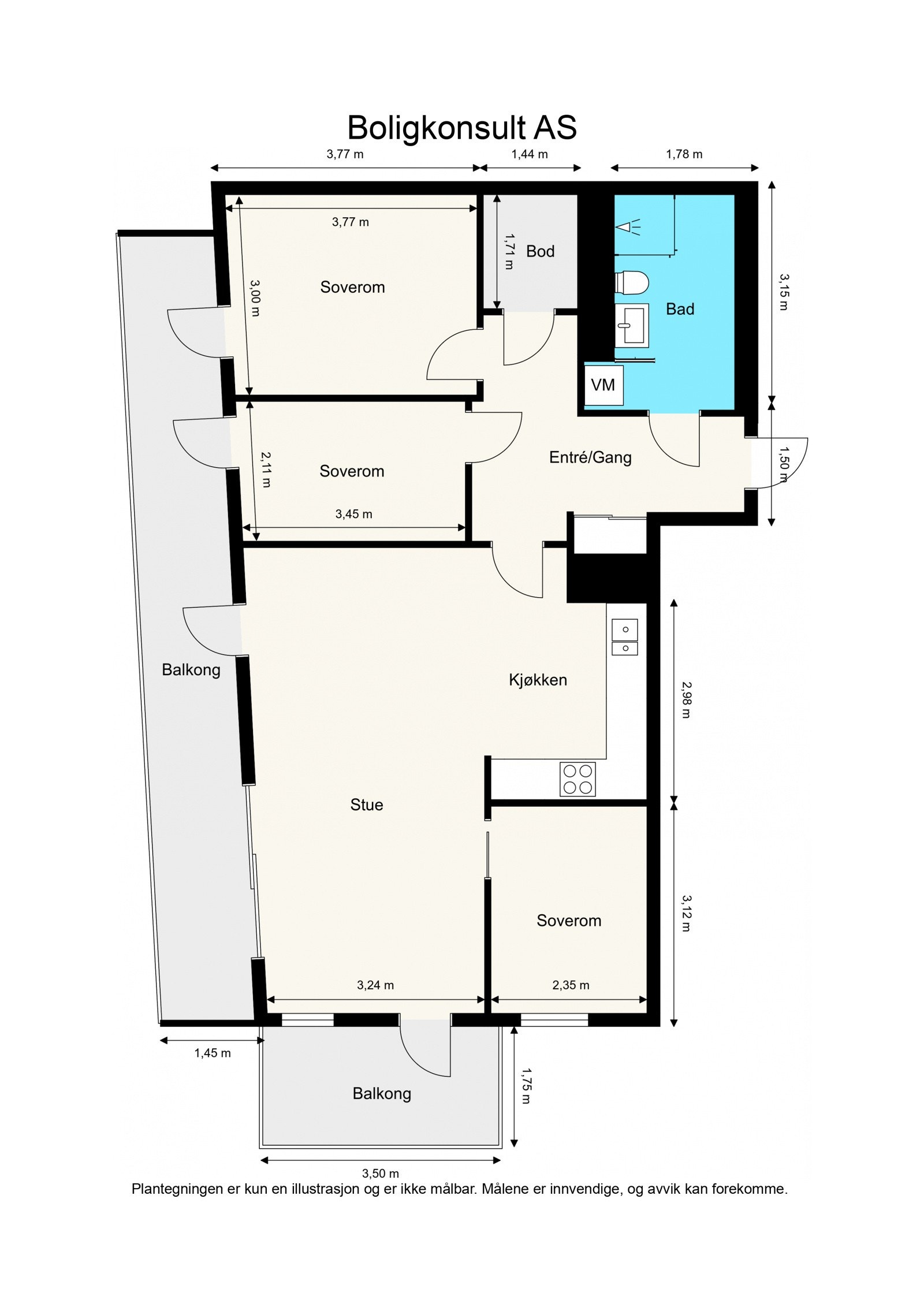 Plantegning Galleribilde