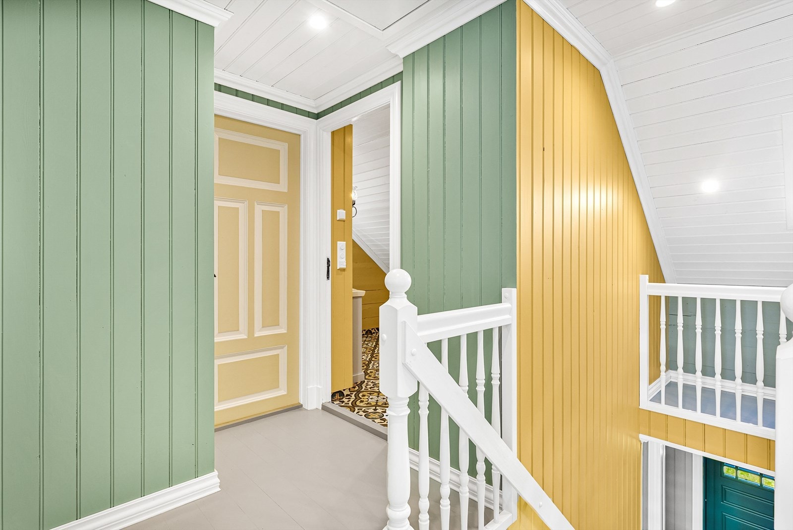 Gang m/downlights Galleribilde