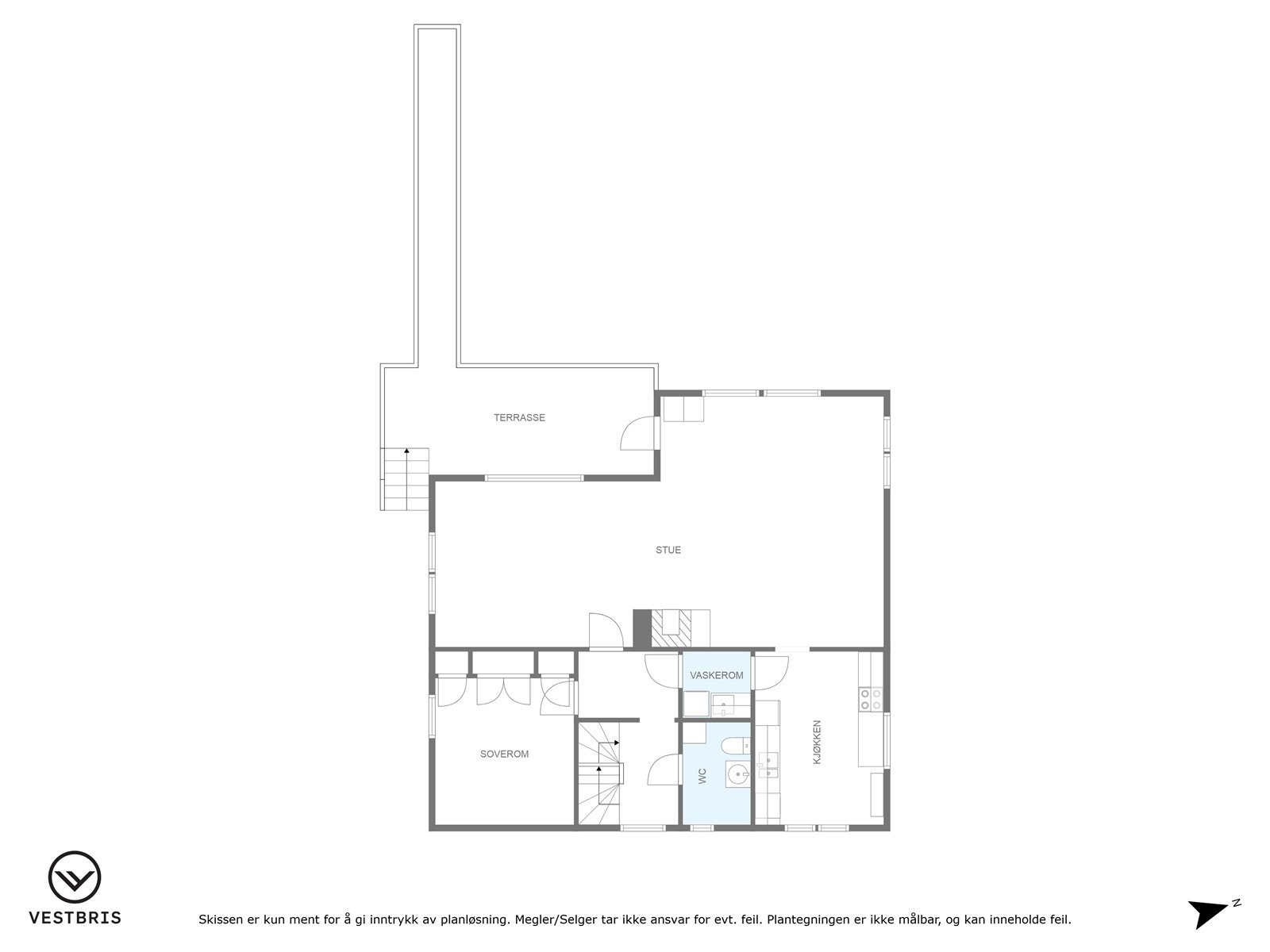 Planløsning 1. etasje Galleribilde