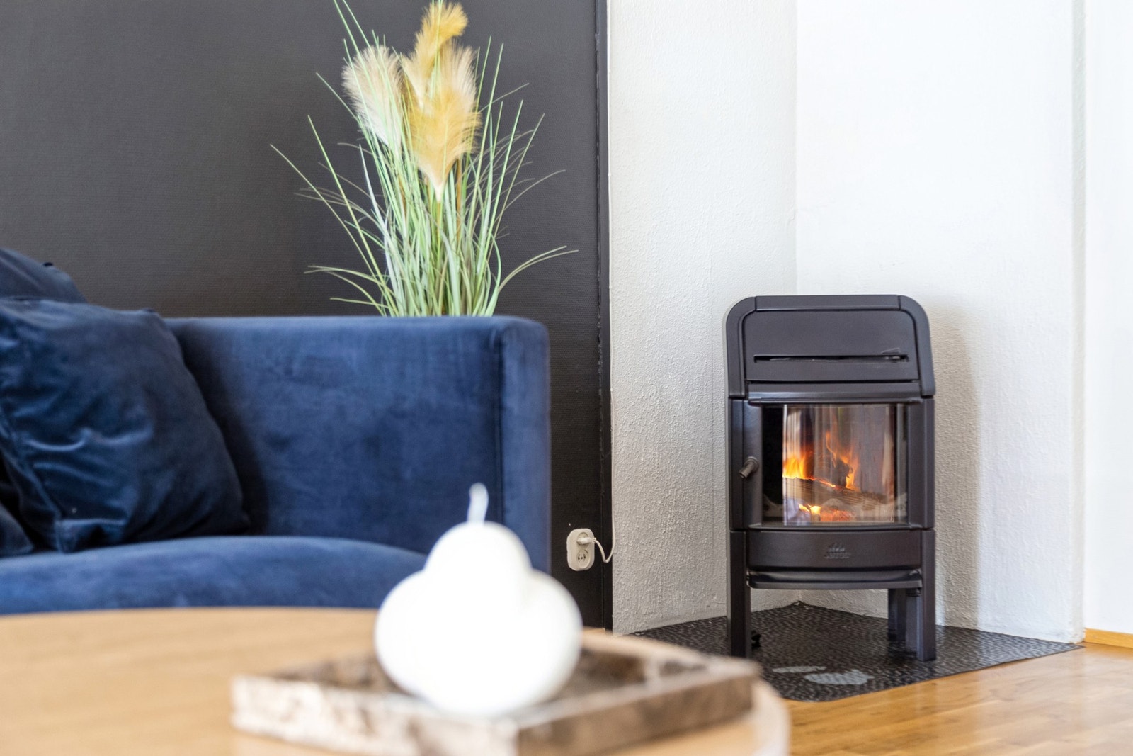 Peis i stuen gir både varme og stemning. Galleribilde