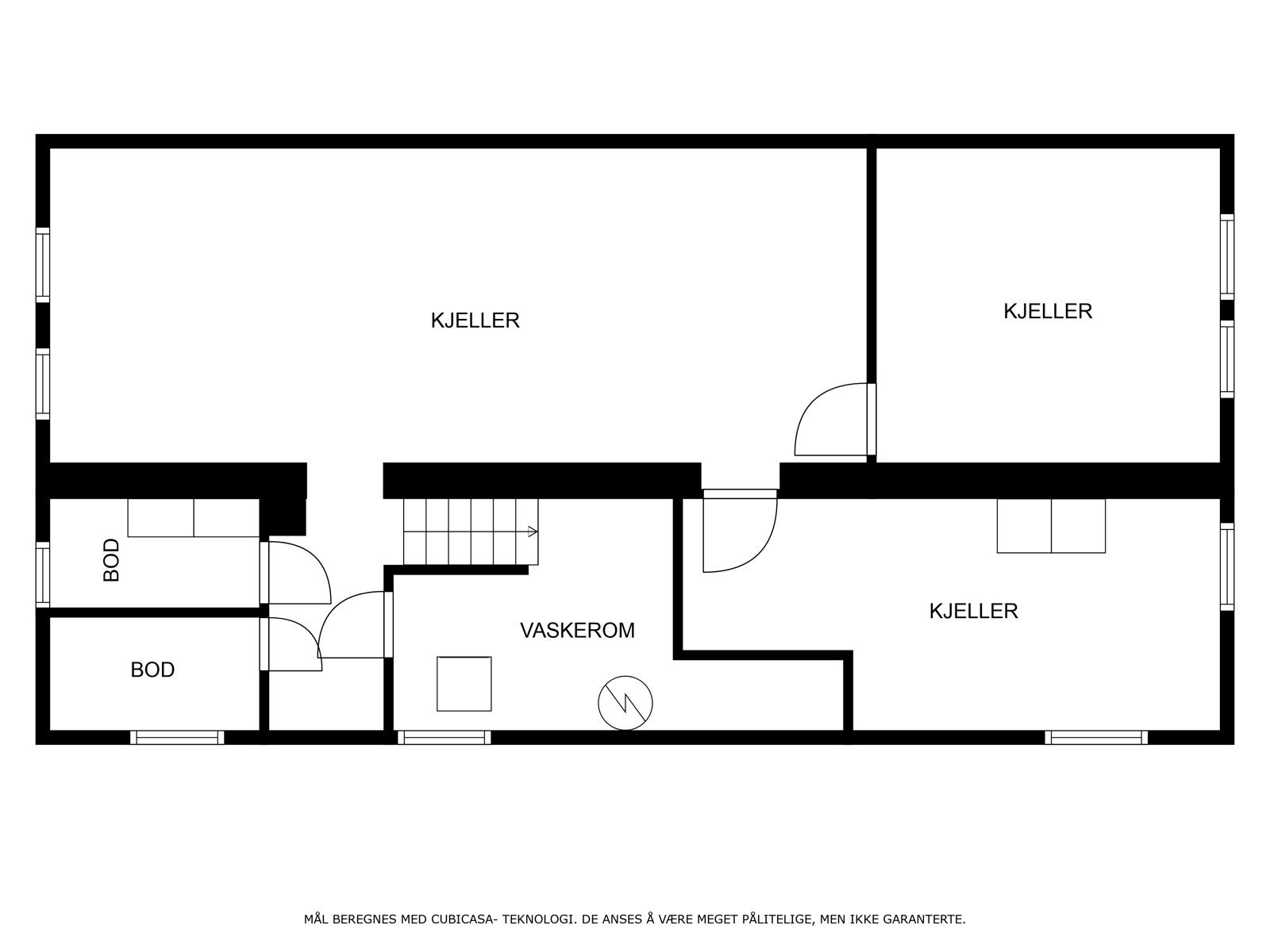 Plantegning kjeller Galleribilde