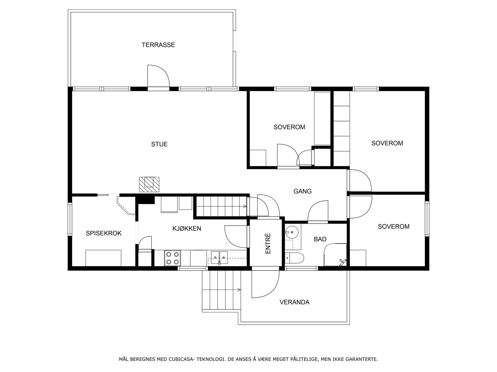 Plantegning 1. etasje Galleribilde