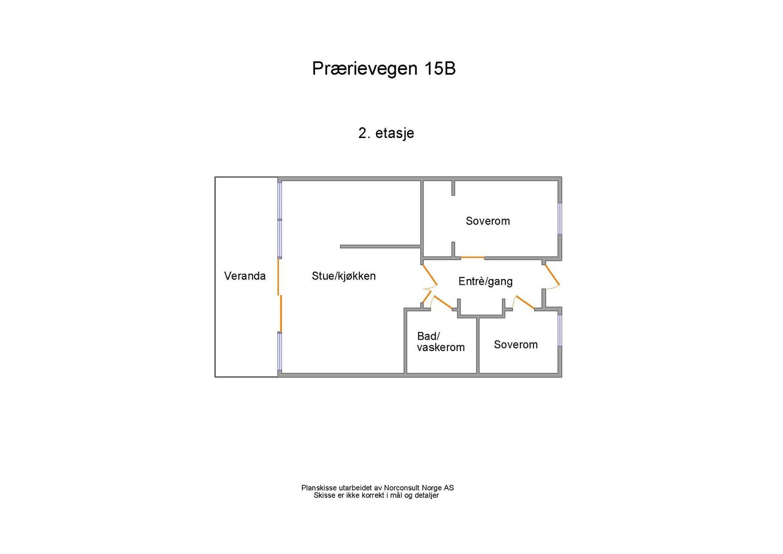 Planskisse - 2.etasje Galleribilde