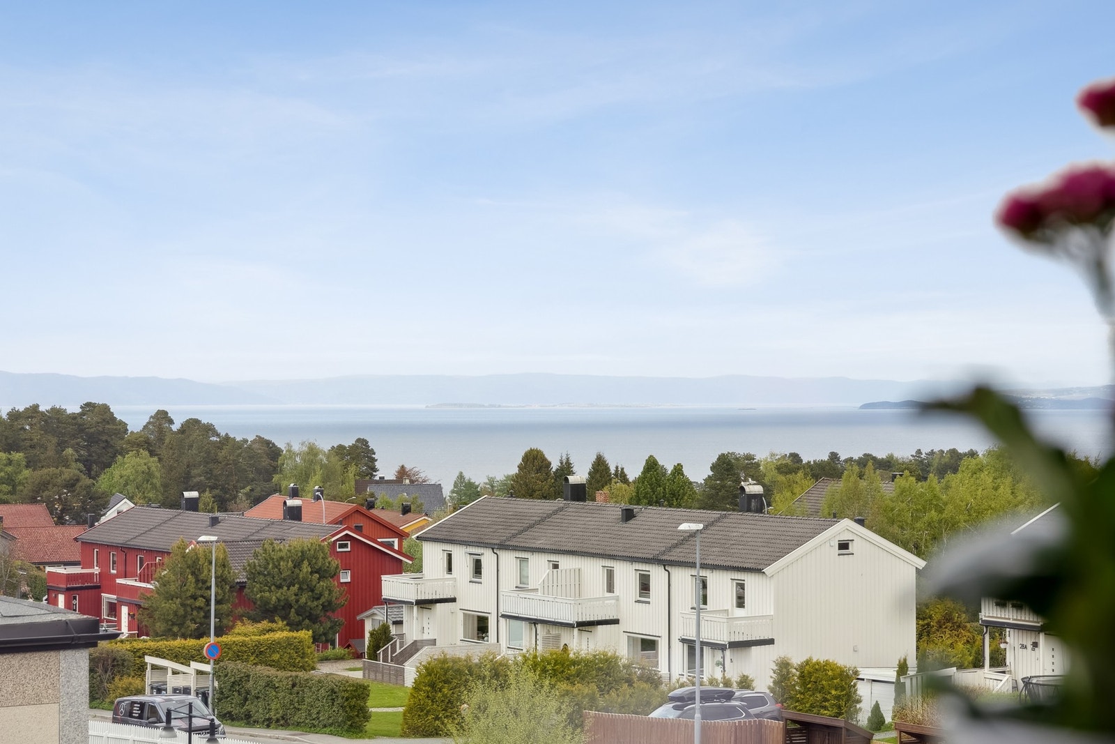 Utsikt utover Trondheimsfjorden og Tautra. Galleribilde