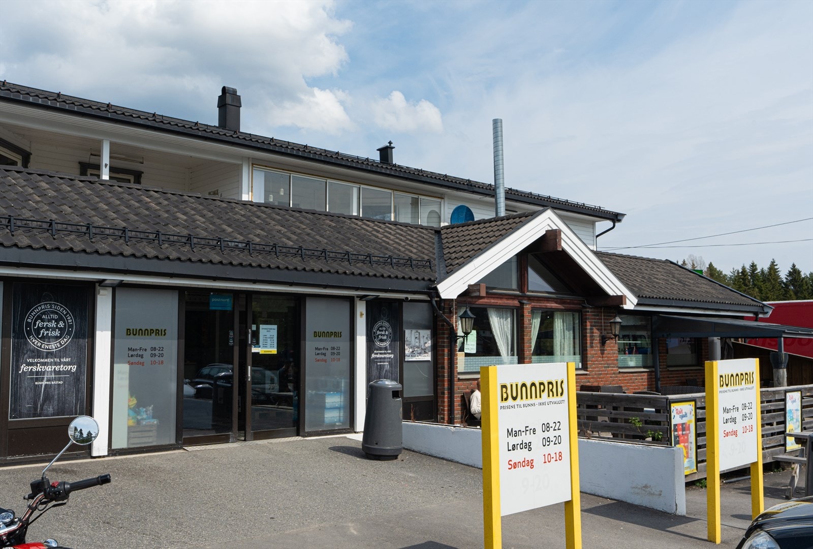 Bunnpris Båstad ved oppkjøringen til Kirkebyåsen boligfelt Galleribilde