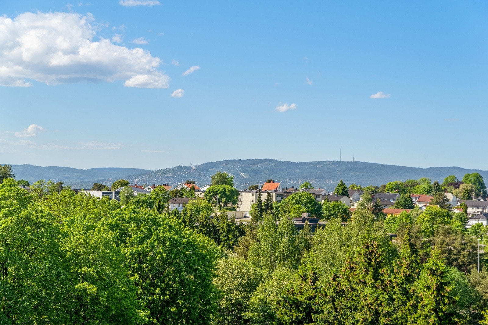 Fin utsikt fra spisestuevindu mot Holmekollen! Galleribilde