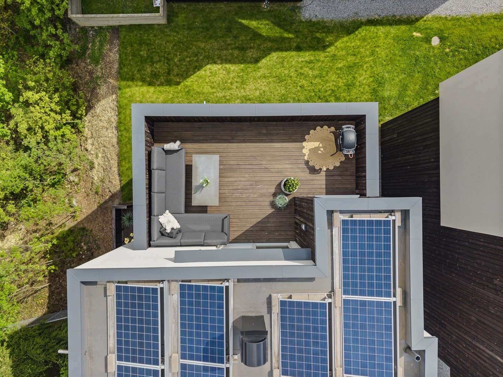 Takterrasse nr 1 og solceller Galleribilde