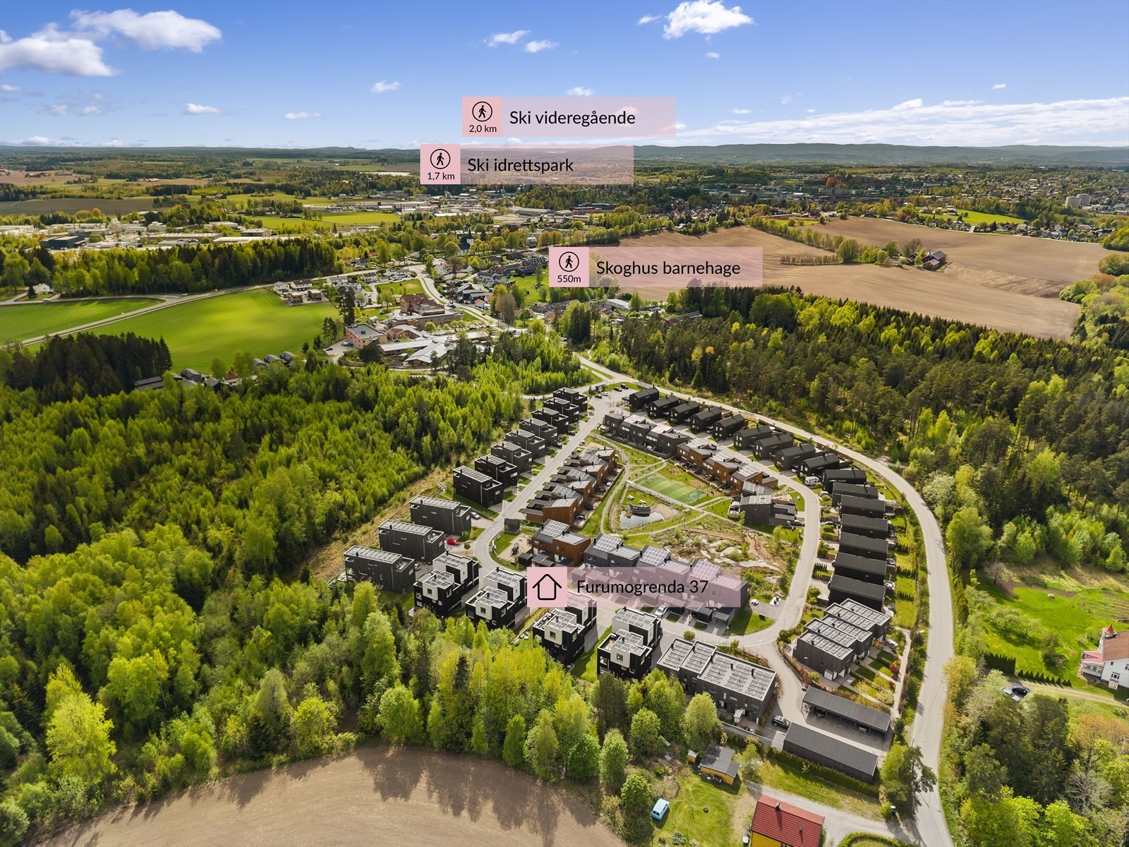 Dronefoto Galleribilde