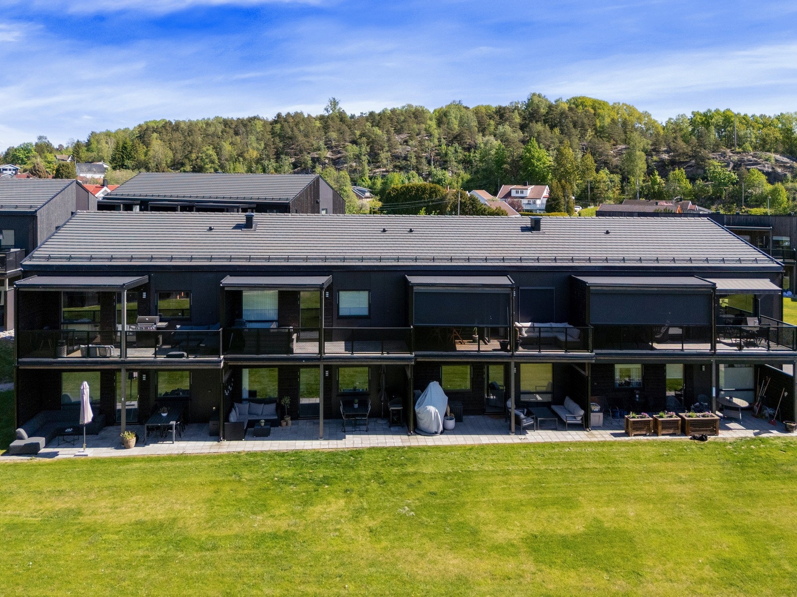 Det er felles tomt for borettslaget. Galleribilde