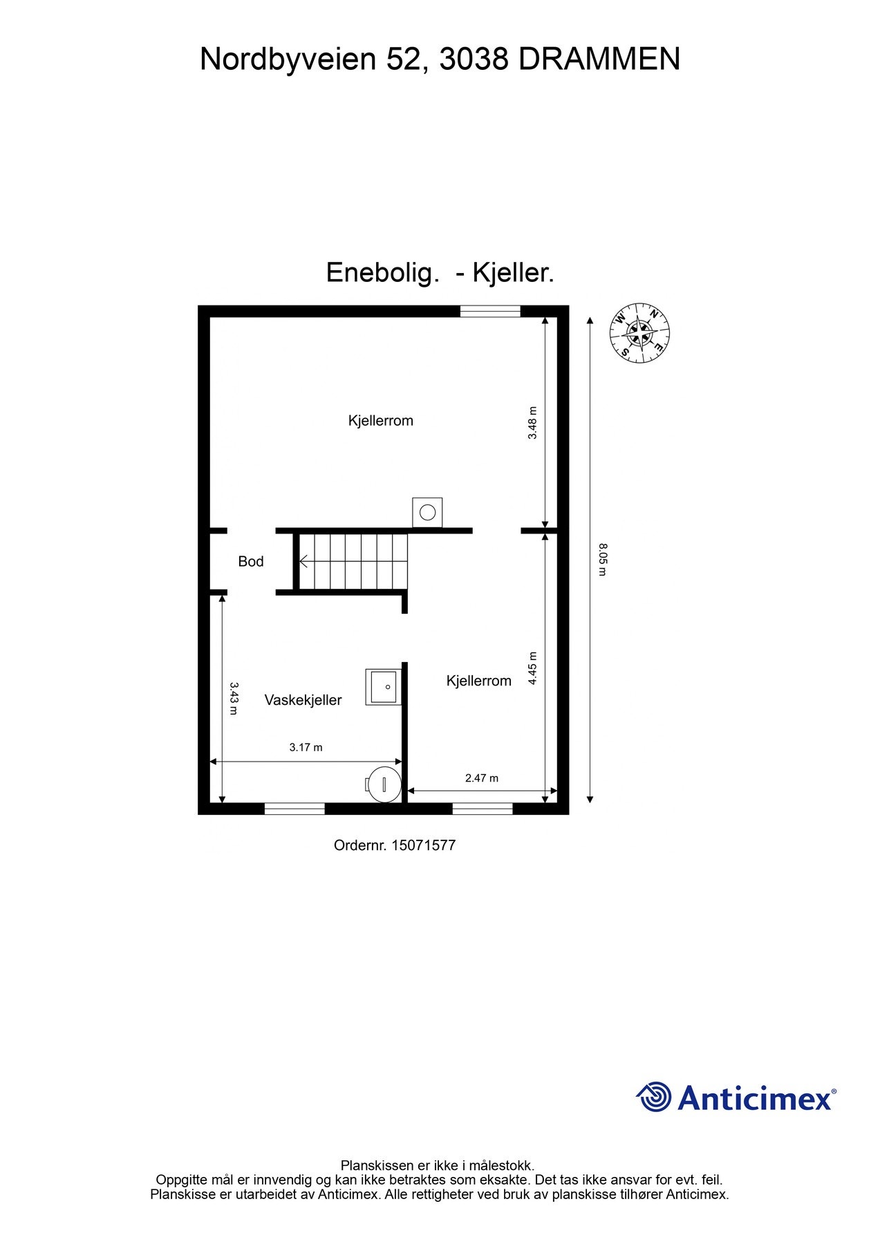 Plantegning kjeller Galleribilde