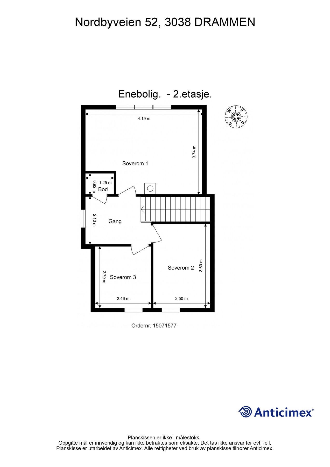 Plantegning 2. etasje Galleribilde