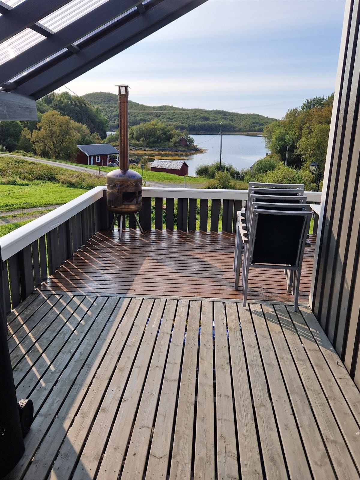 Utsikten fra terrassen Galleribilde