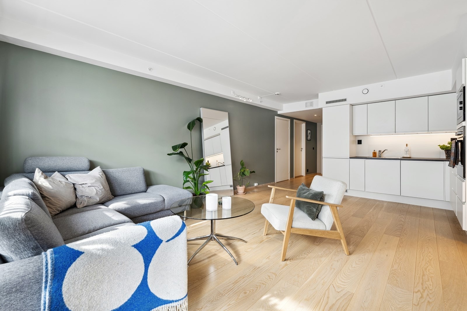 Stue/kjøkken med god plass til salonggruppe og spisestue. Galleribilde