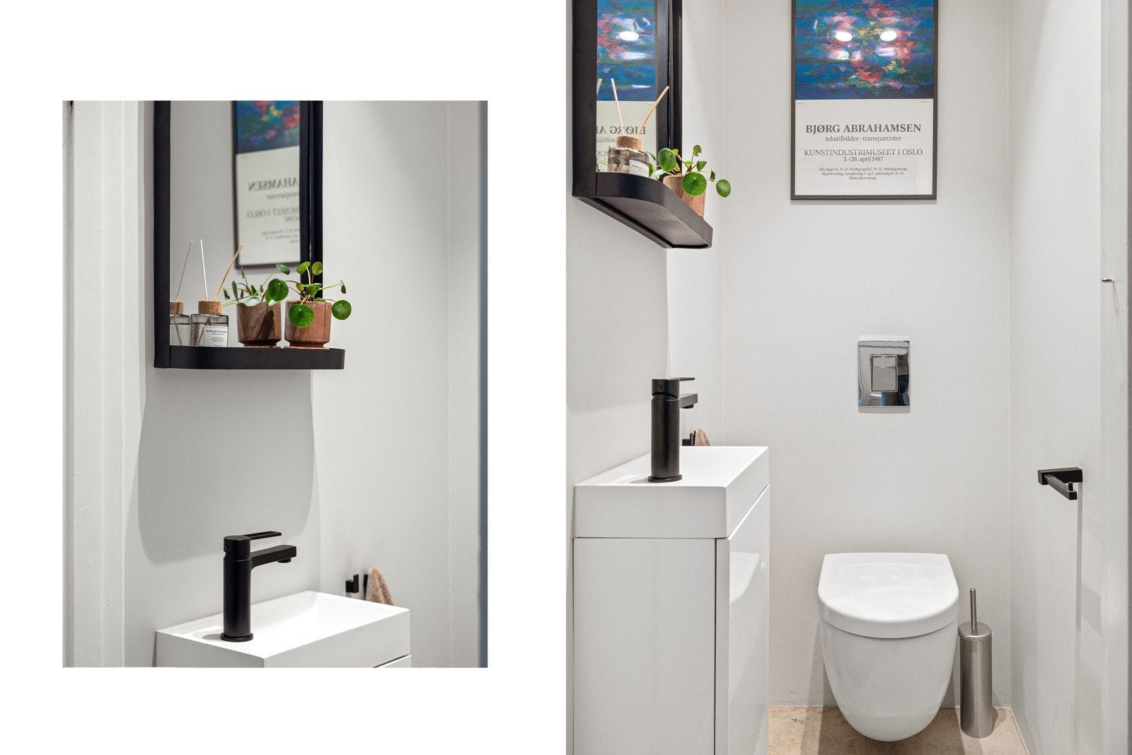 Separat toalettrom som er holdt i det samme, smakfulle utrykket som baderommet. Hvis ønskelig kan rommene slås sammen, slik som flere naboer har gjort Galleribilde