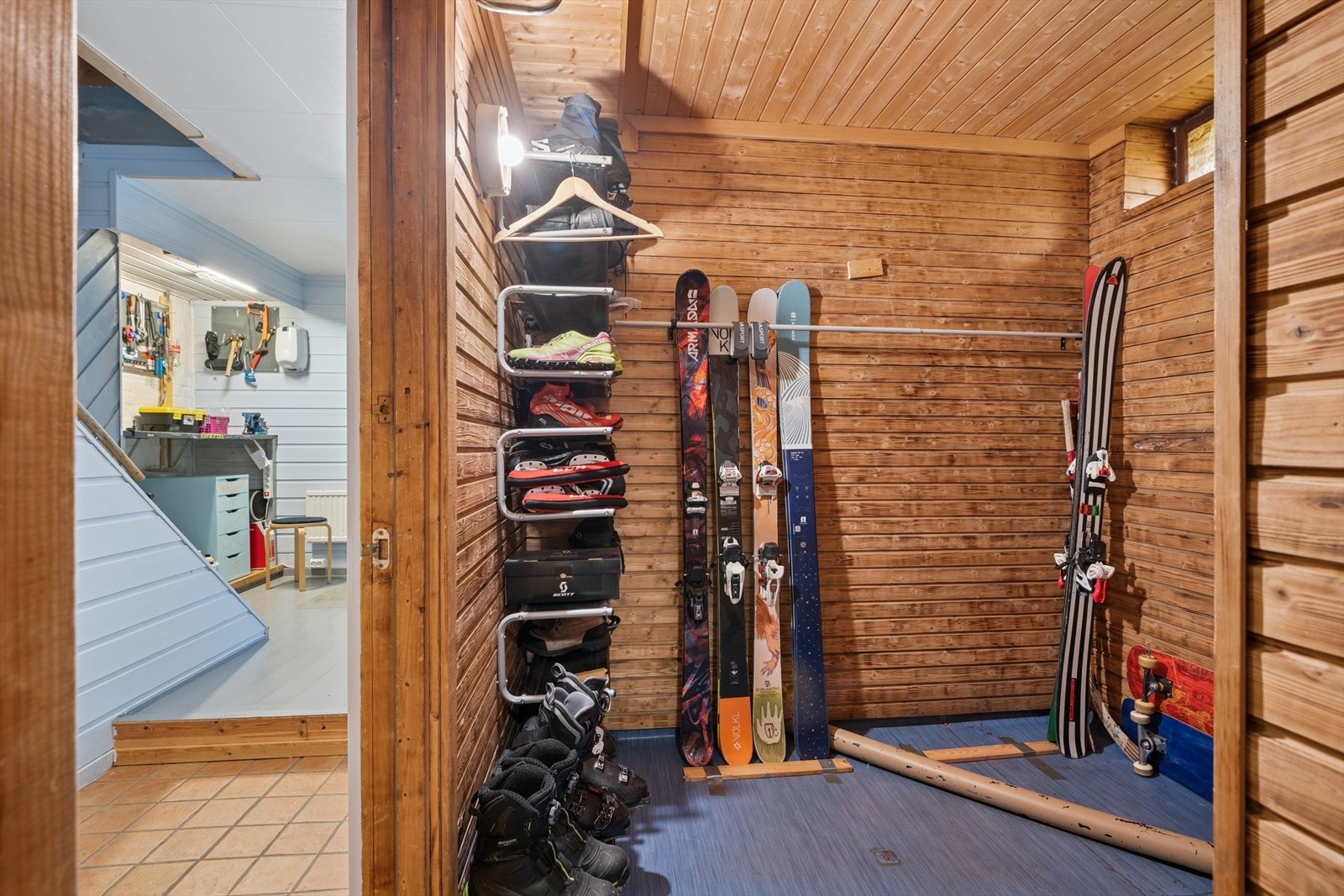 Bod som tidligere har vært innredet og benyttet som badstue. Galleribilde