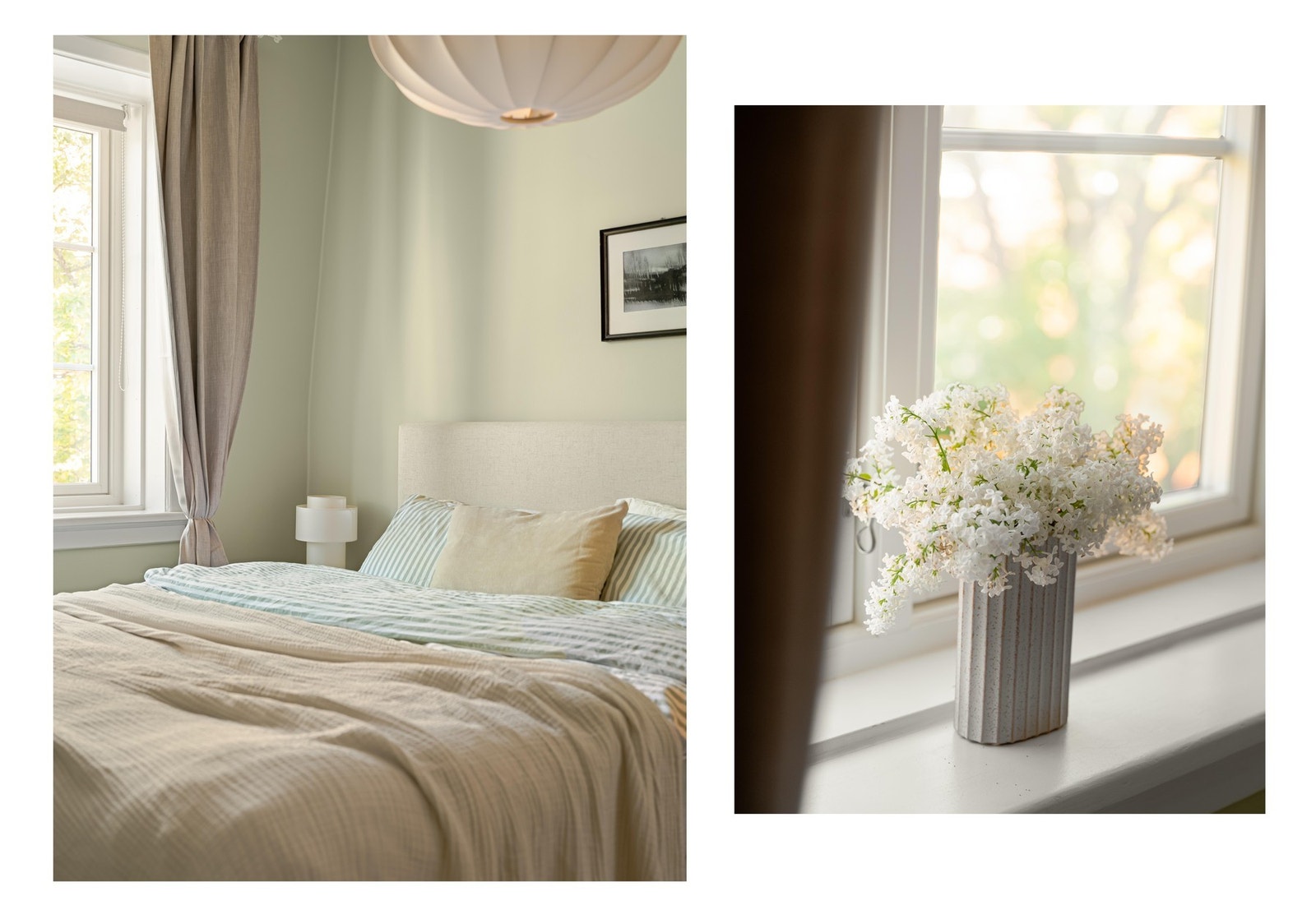 Her er det bra med plass til dobbeltseng og nattbord. Galleribilde