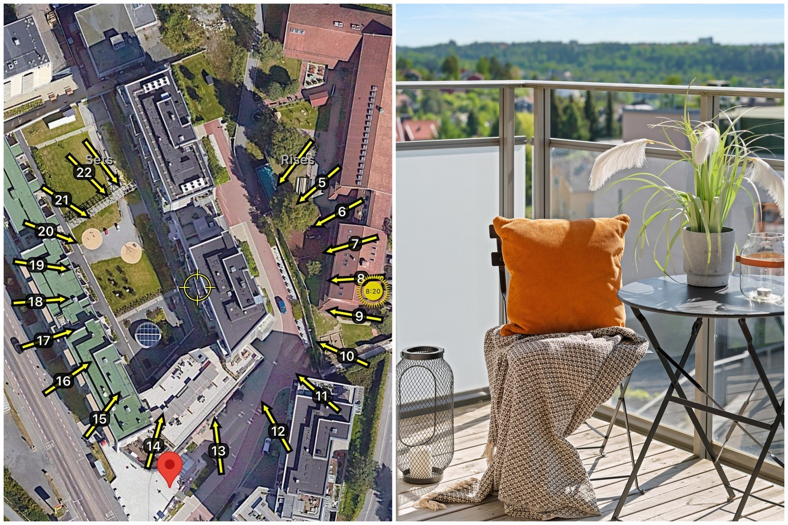 Meget gode solforhold på balkongen. Galleribilde