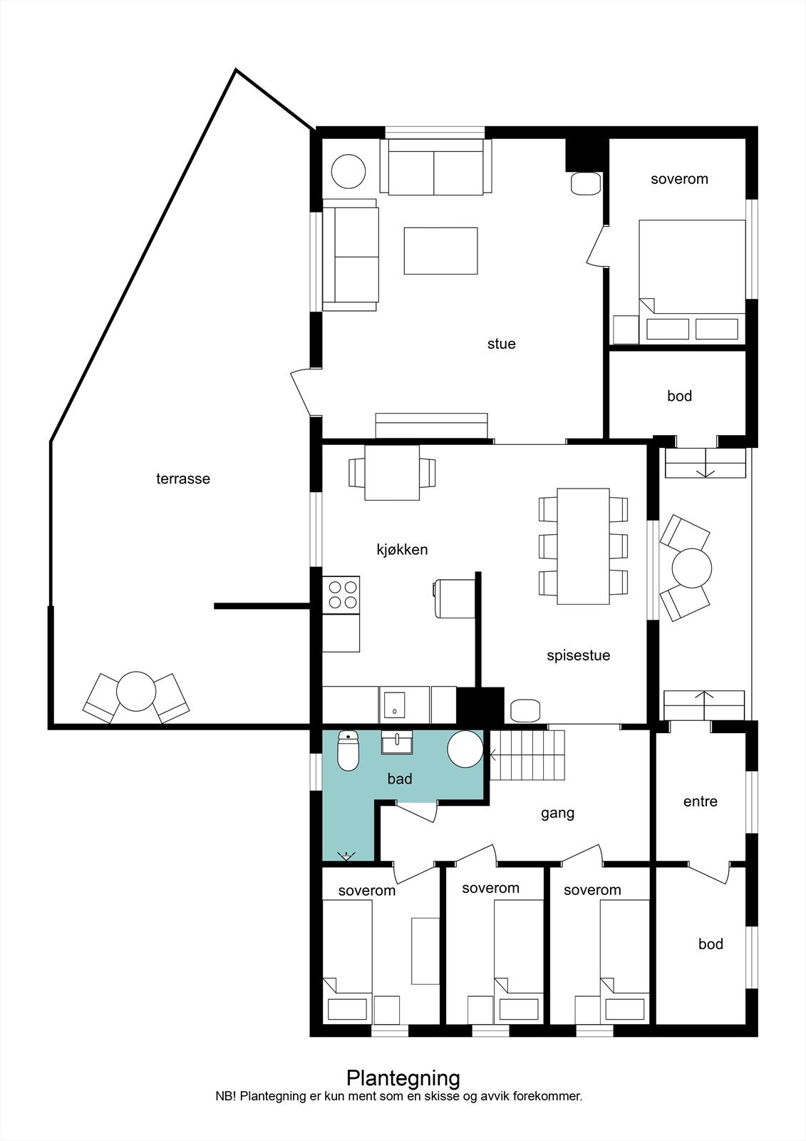 2 D plantegning Galleribilde