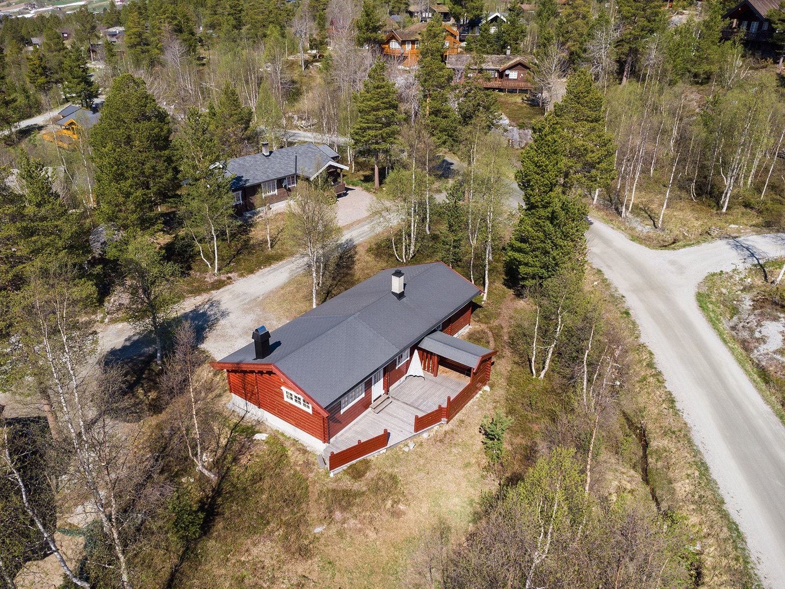 Dronebilde av eiendommen Galleribilde