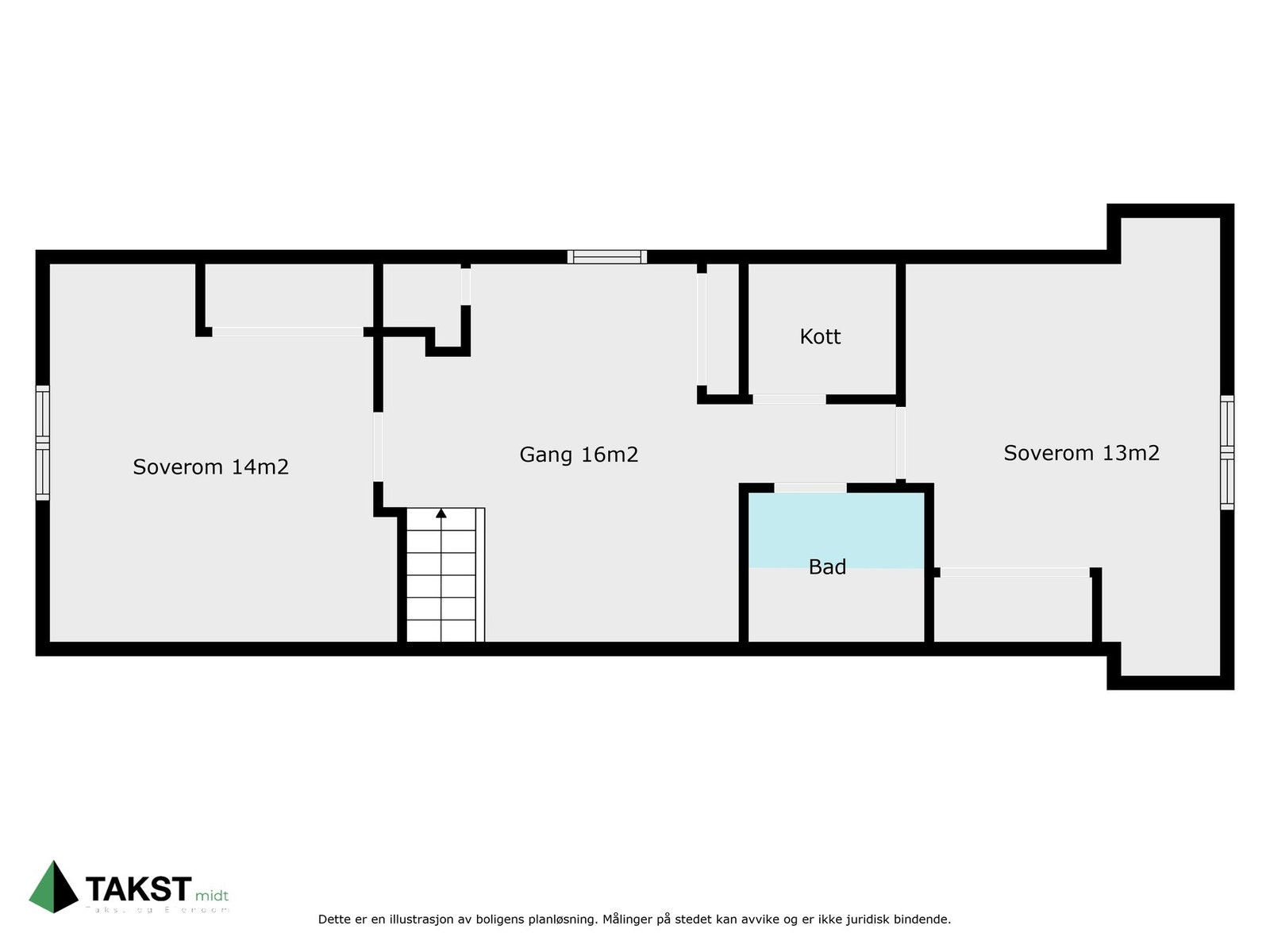 Planskisse loft. Galleribilde