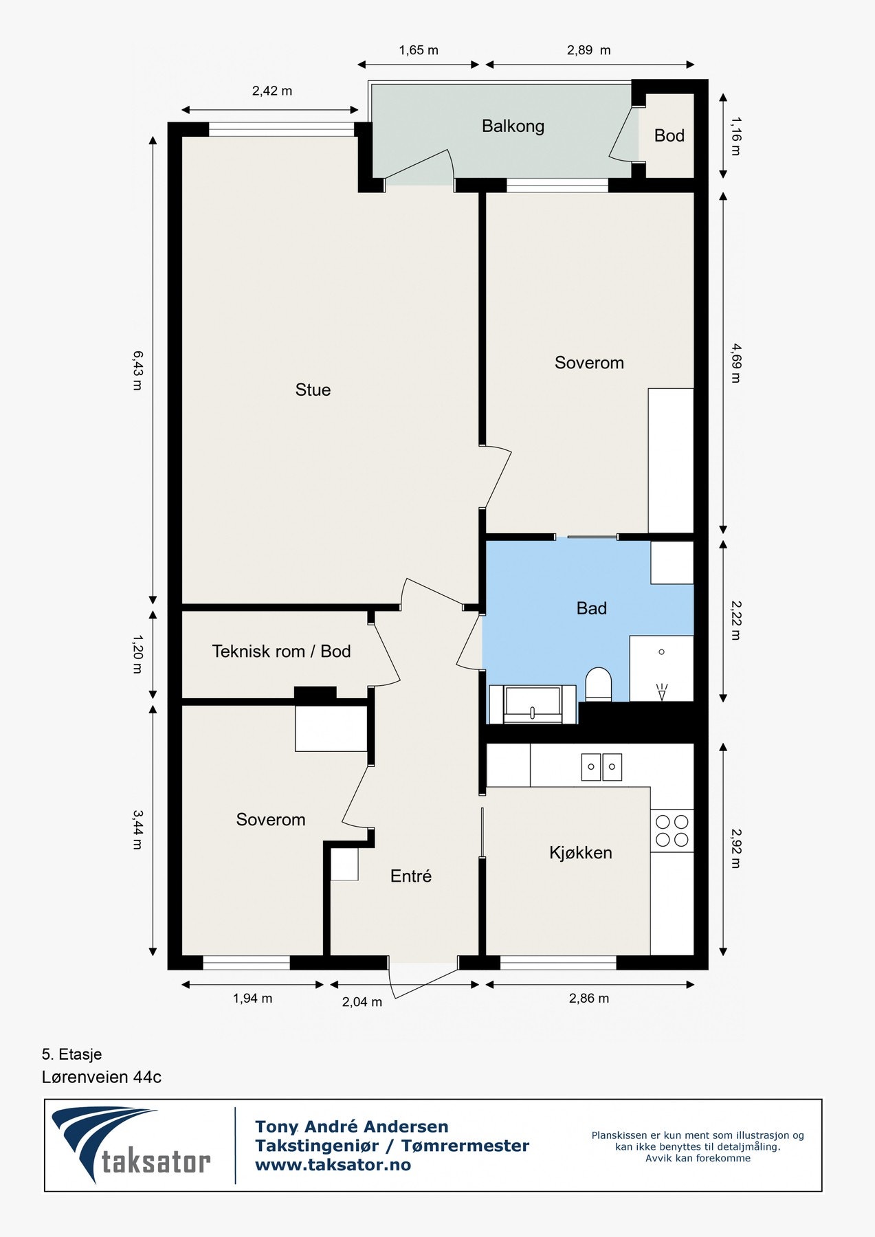 Plantegning Galleribilde