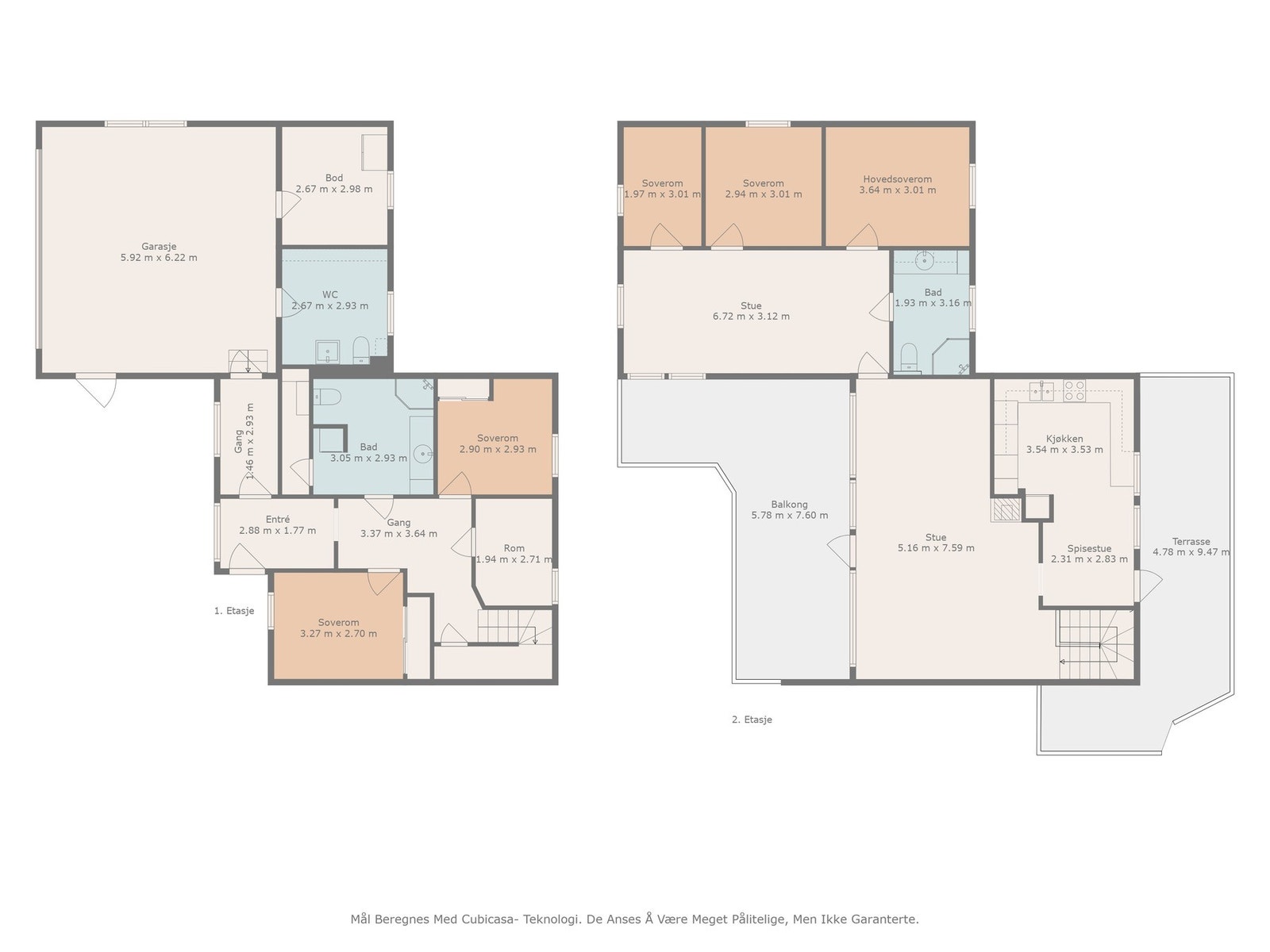 Plantegninger - Amund Hellands vei 26 Galleribilde