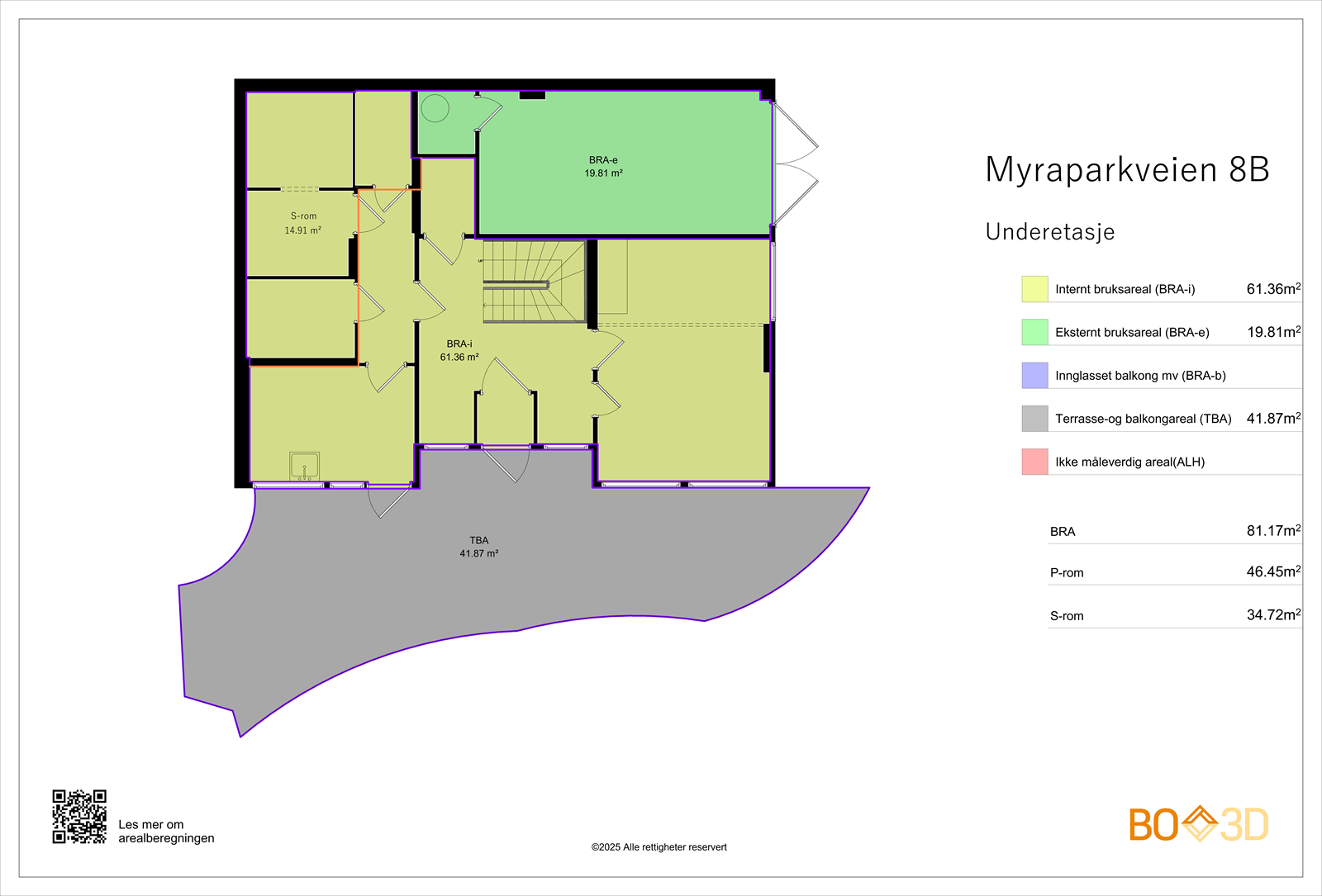 Plantegning underetasje. Galleribilde