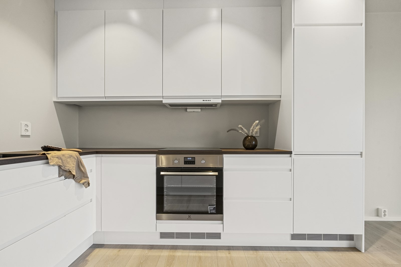 Takhøge skåp og integrerte kvitevarer Galleribilde